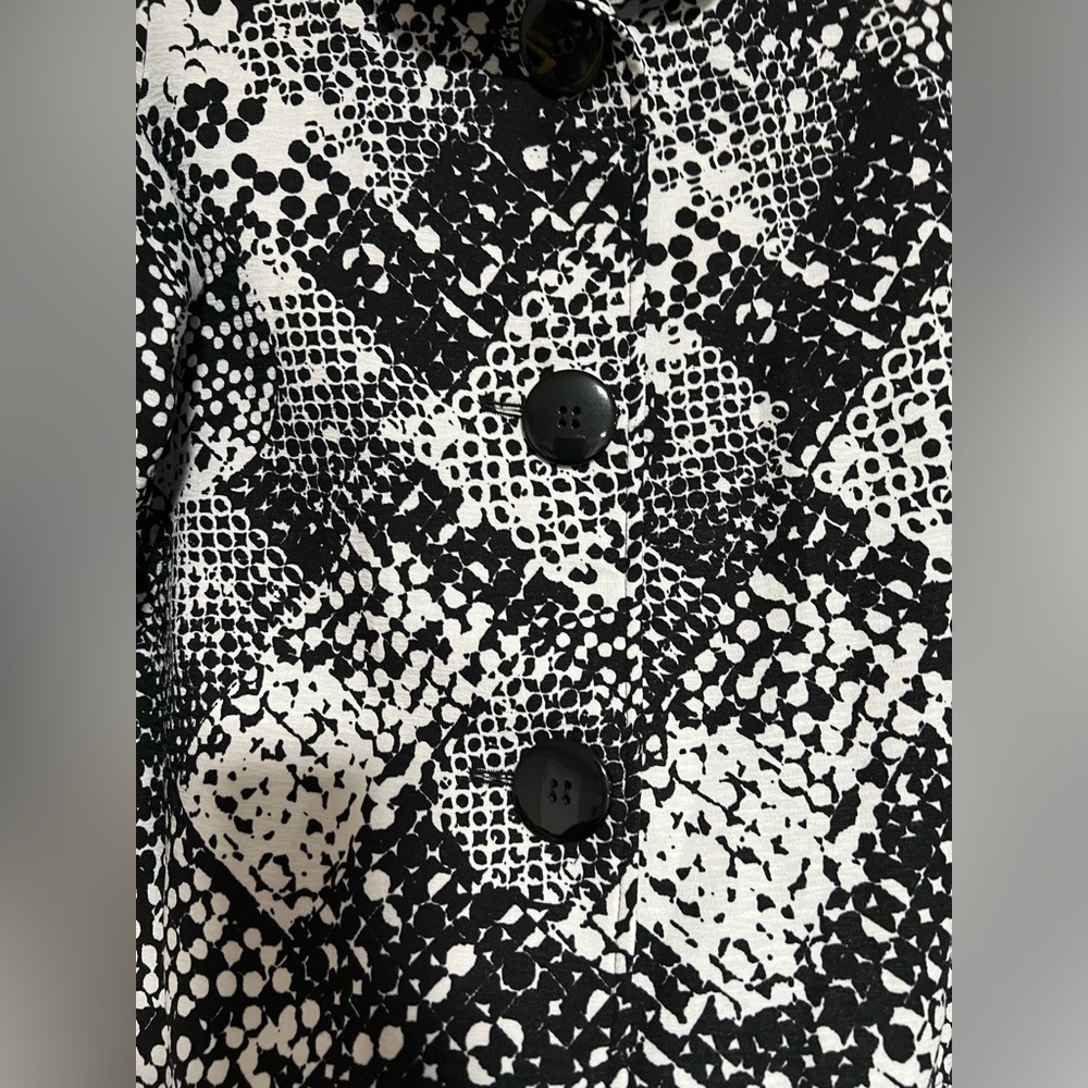 Ali Miles Abstract Patchwork Crop Topper Jacket S… - image 5